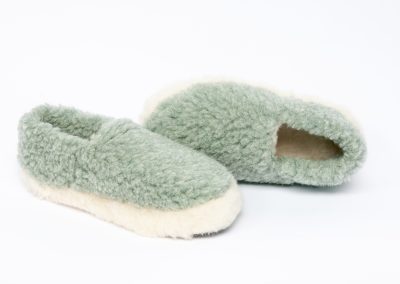 Yoko merino wool slippers - green