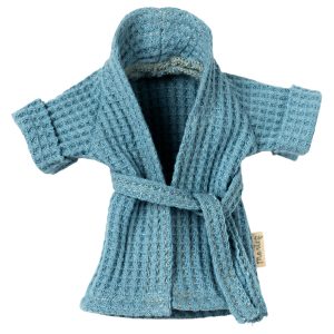 Maileg Bathrobe for Mouse - Dusty Blue