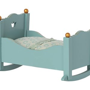 Maileg Cradle for Baby Mouse - Blue