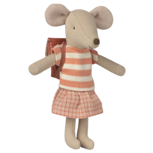 Tricycle Mouse - Big sister with bag - Coral