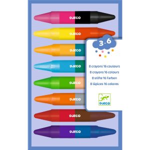 8 Twin Crayons - Djeco