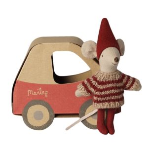 Christmas Mouse - Little Sister in Car Box