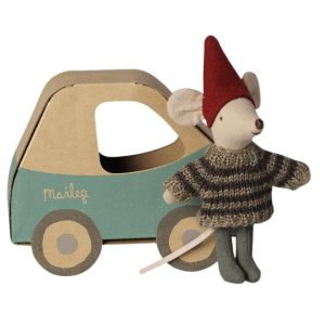 Christmas Mouse - Little Brother in Car Box